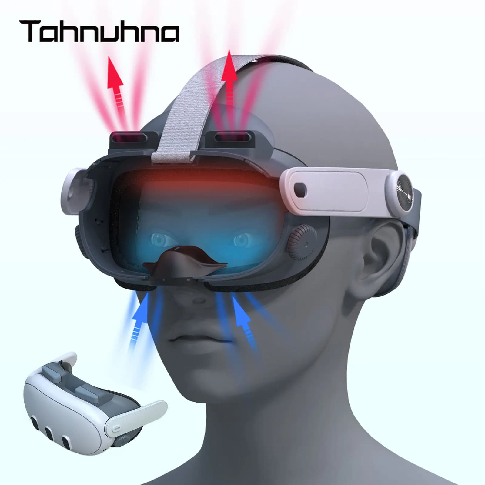 Copertura del viso per Meta Quest 3 VR auricolare sostituzione interfaccia facciale maschera in pelle PU nasello Anti-perdita per accessori Quest3