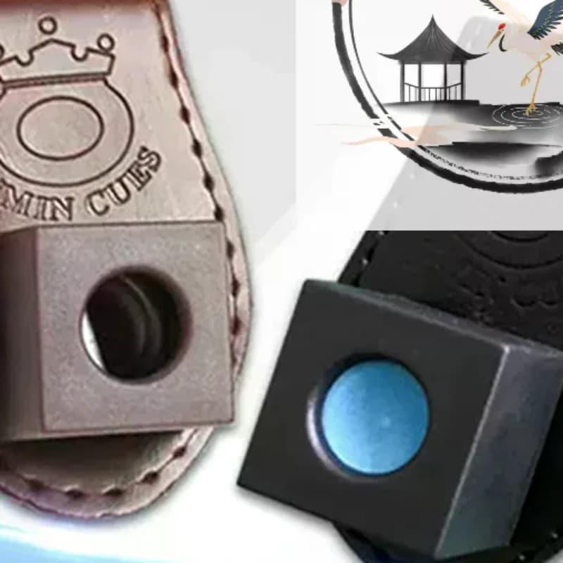 Porta gesso per stecca da biliardo, porta gesso magnetico per stecca da biliardo con clip da cintura Borsa per stecca fissa portatile Accessori per biliardo