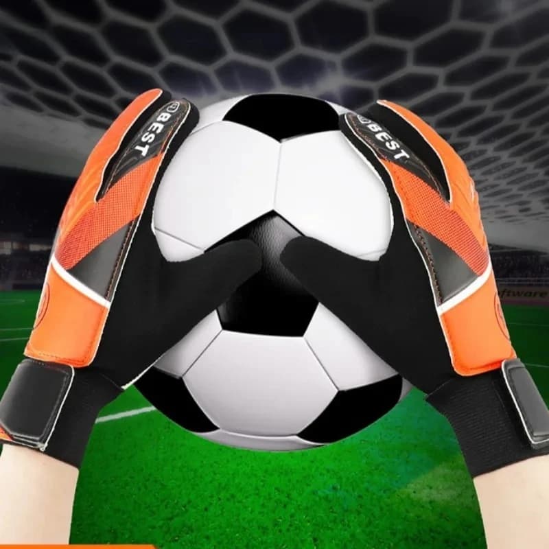 Guanti da portiere Lattice per bambini Anti-collisione Accessori da calcio Sport Allenamento all'aperto Competizione Portiere