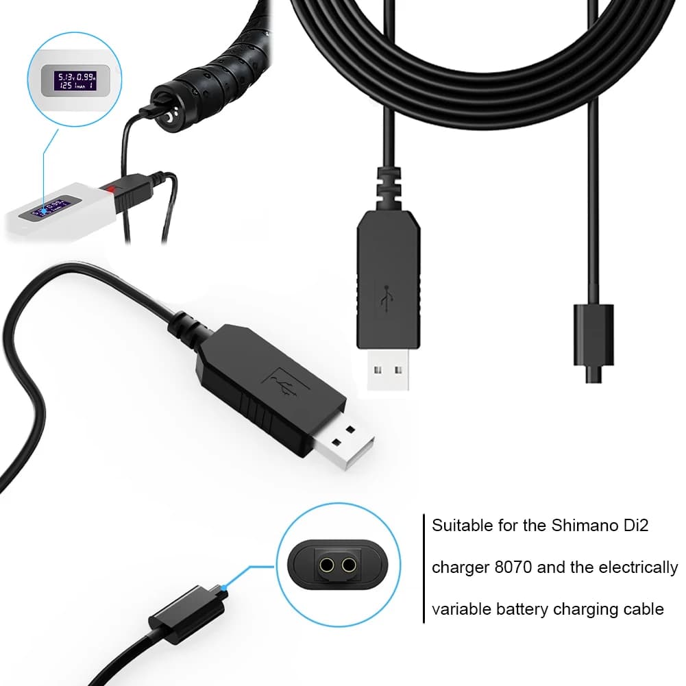 USB Di2 charging cable for Shimano 6870 9070 8050 8070 9150 XT XTR SM-BCR1/BCR2 Charger adapter Replacement charger