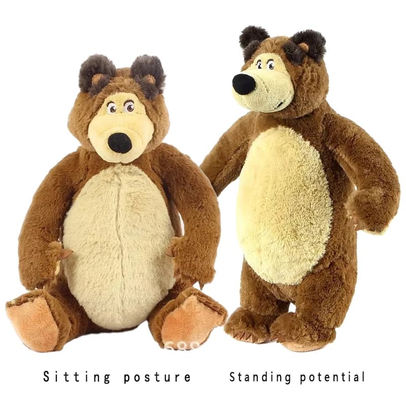 Nuovo orso bambola giocattolo orso bambola comfort per bambini regalo di compleanno personaggi anime Masha Kawaii