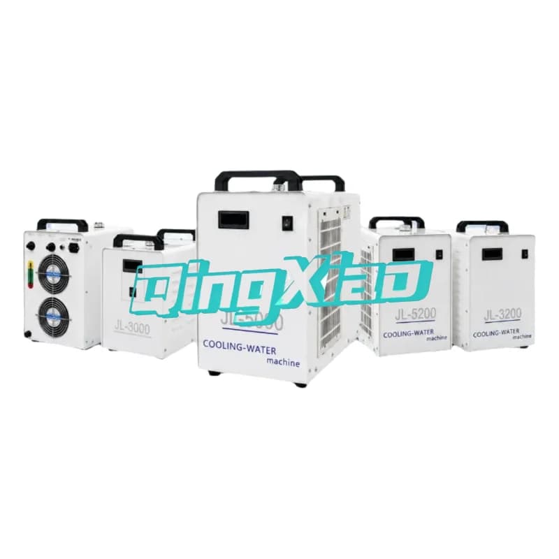 Refrigeratore laser CO2 compatto raffreddato ad aria per macchine per incisione laser, tubi laser e attrezzature di raffreddamento del mandrino