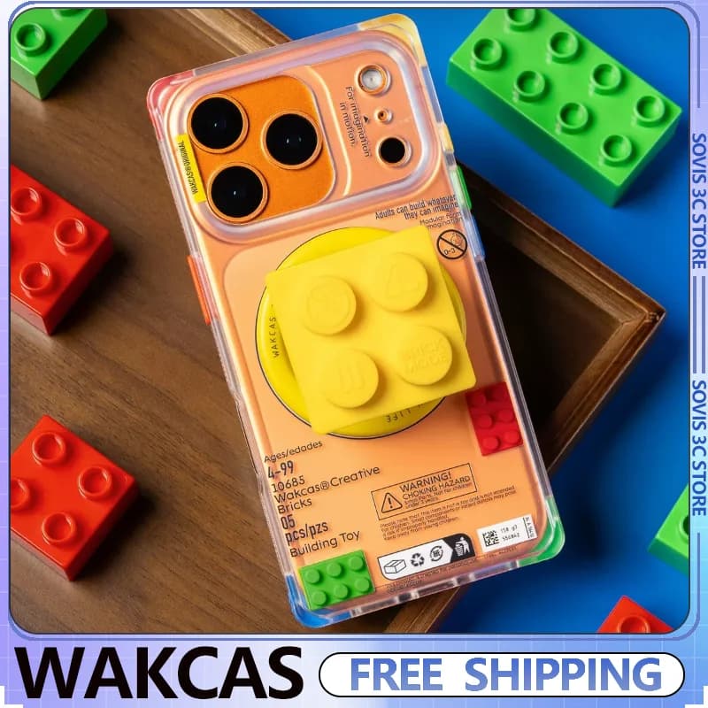 Custodia per telefono Wakcas Square Collage originale magnetica personalizzata anti-caduta per iPhone 17/16 Pro Max