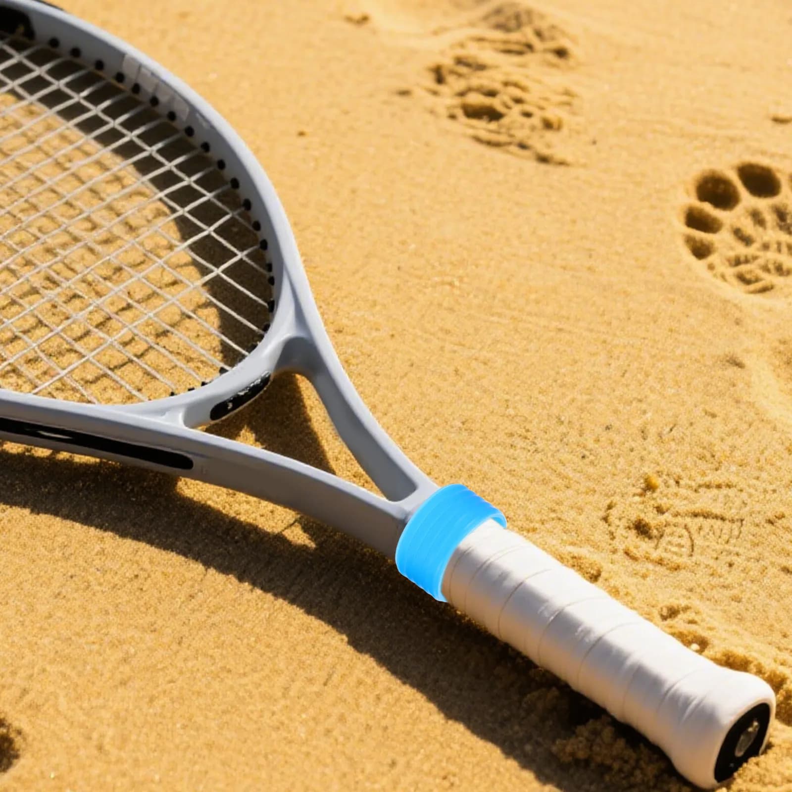 12 Pezzi Fasce Antiscivolo in Silicone per Racchette da Tennis, Coperture per Impugnatura Assorbenti per Badminton, Squash, Padel e Altri Sport con Racchetta