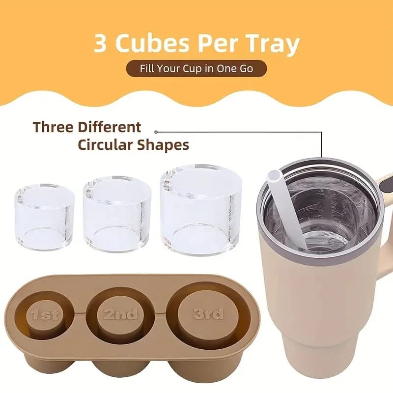 Stampo per Cubetti di Ghiaccio Cilindrici Cavi per Realizzare Bicchieri, Adatto per Frigoriferi, Bevande Fredde, Succhi, Whisky, Cocktail e Regali Estivi
