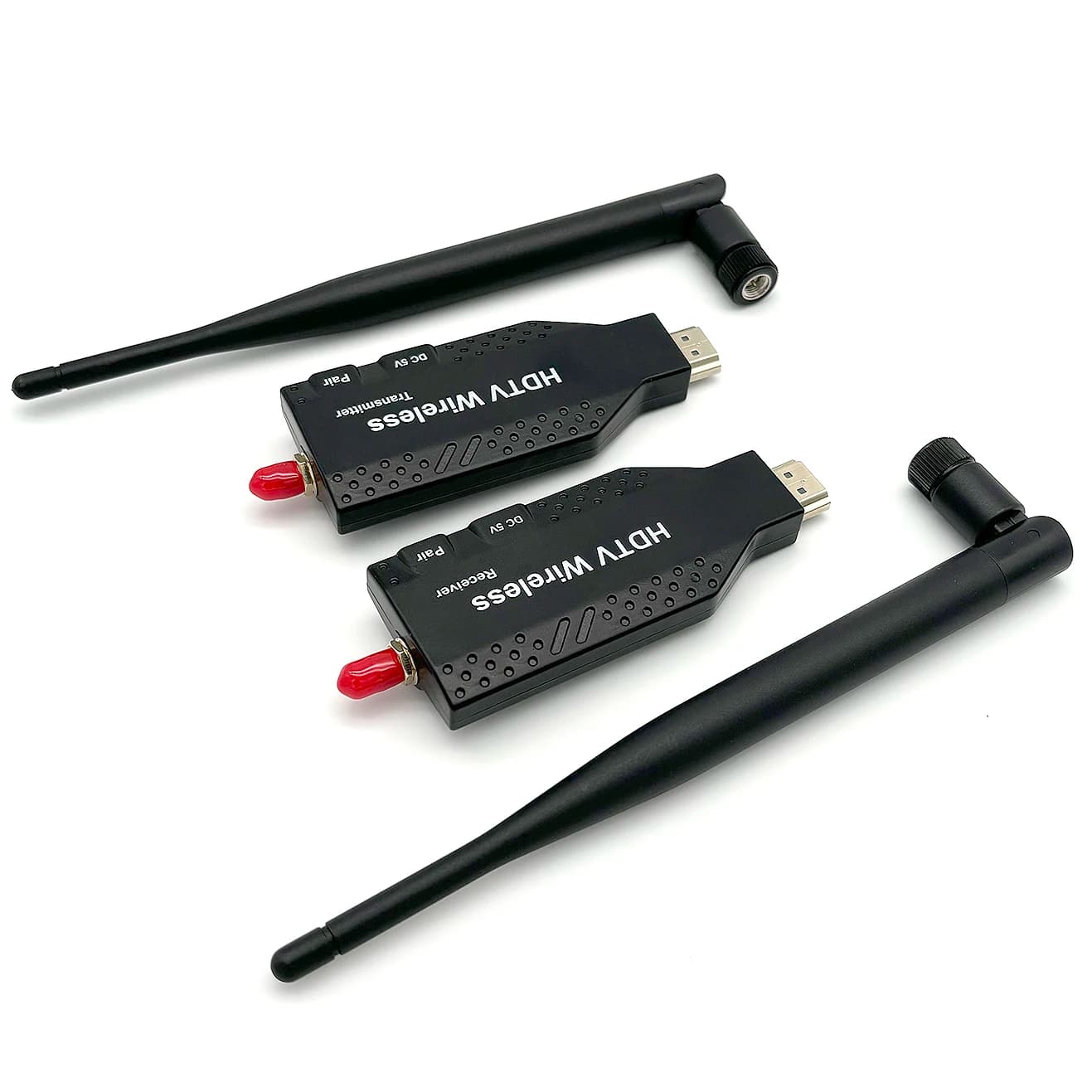 Adattatore per display a specchio per schermo, trasmettitore e ricevitore video wireless HDMI da 50 m per fotocamera DVD, laptop, PC, per proiettore TV