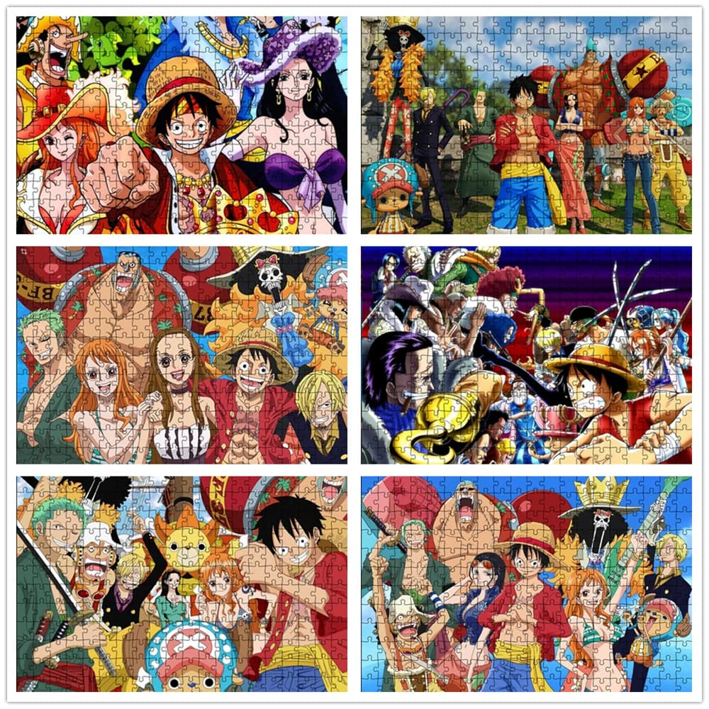 Puzzle One Piece Luffy per adulti 108/200/300/500/1000 pezzi Giocattoli educativi per bambini Puzzle regalo Giochi interattivi