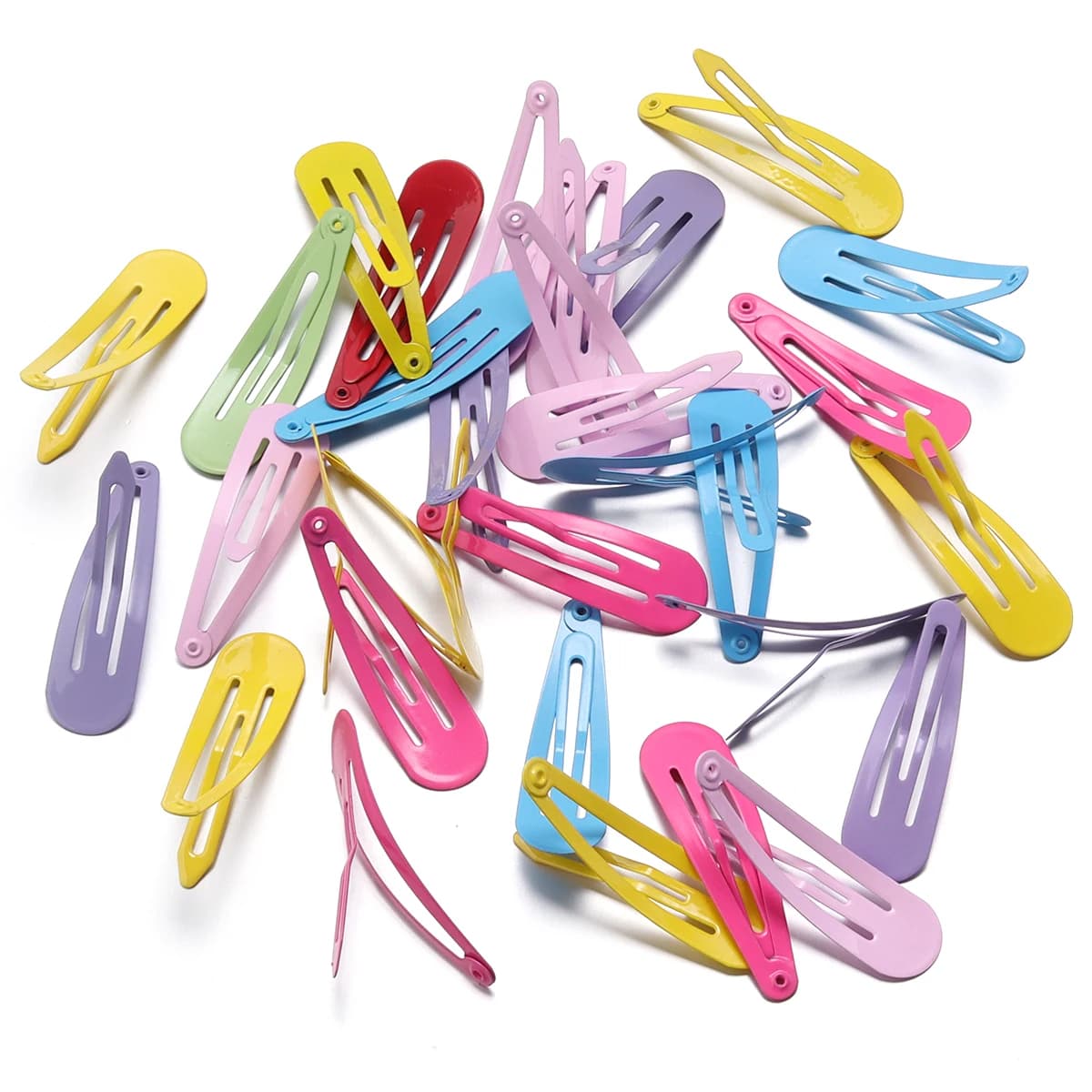 50pcs/lot Candy Color BB Hair Clips Waterdrop Hair Clips For Broken Hair Clip Girls Y2K Cute Hair Clips DIY Hair Accessorie