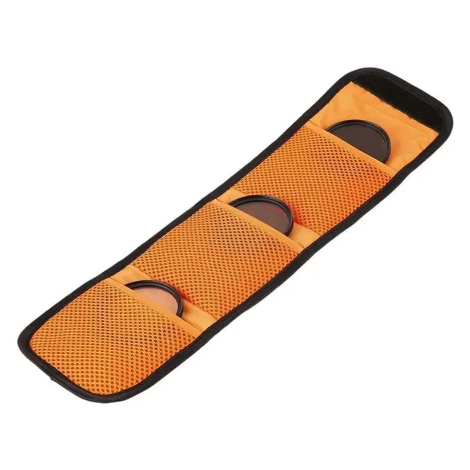 1PC 3 Tasche Sacchetto Filtro Obiettivo Della Fotocamera Filtro Pouch Per 82 millimetri ND UV CPL Obiettivo Della Fotocamera Filtro Titolare custodia a portafoglio