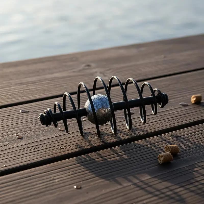 New Bait Feeder Carp Fishing Tackle 5 Pcs Weighted Cage Design Rust Resistant Accessories for Freshwater Saltwater Fishing