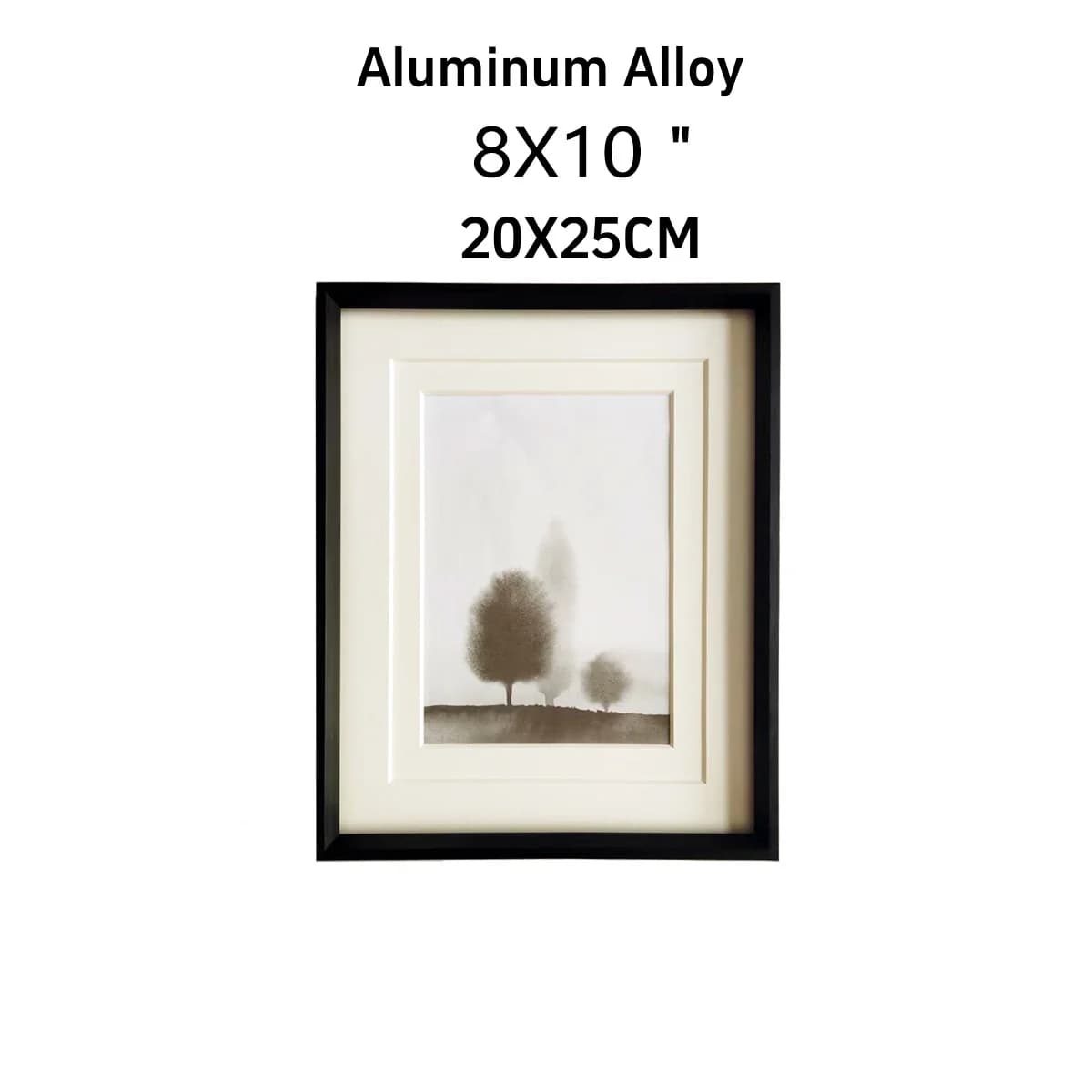 1Pcs Luxury Gold Modern Black Aluminum Alloy 20X25cm Photo Frame Poster Frames Picture Frames For Tabletop Display