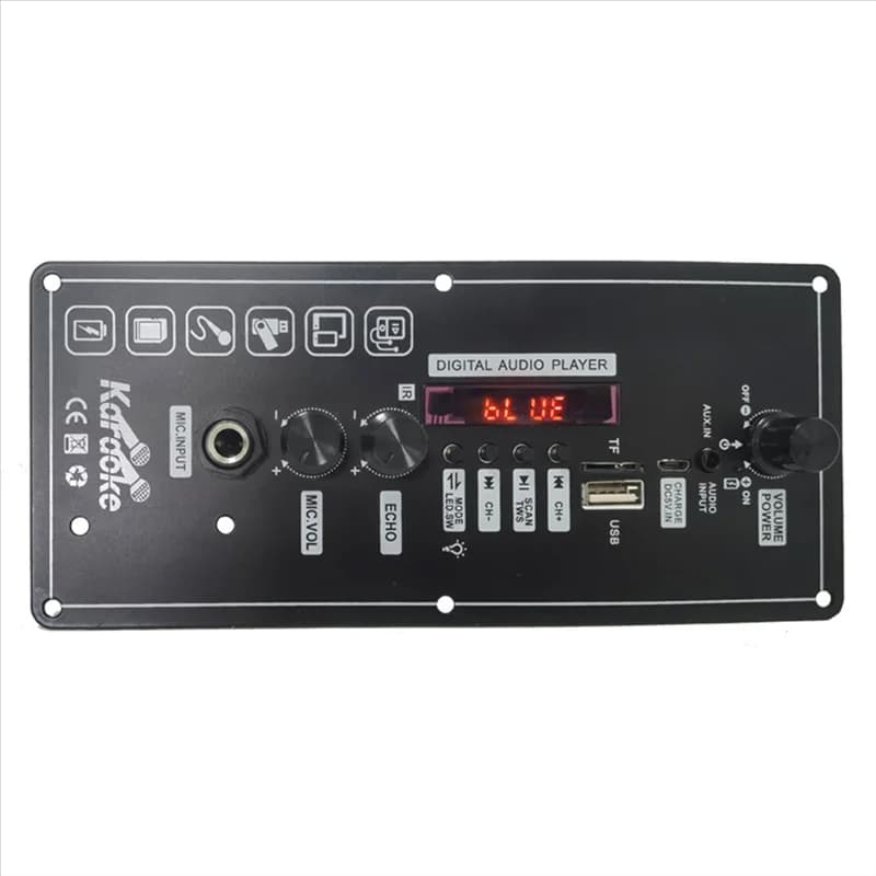 A25R-Bluetooth Audio 15W Scheda Amplificatore Con FM BT Audio Altoparlante Portatile 5V Karaoke Scheda Amplificatore di Potenza MP3 Amplificatore