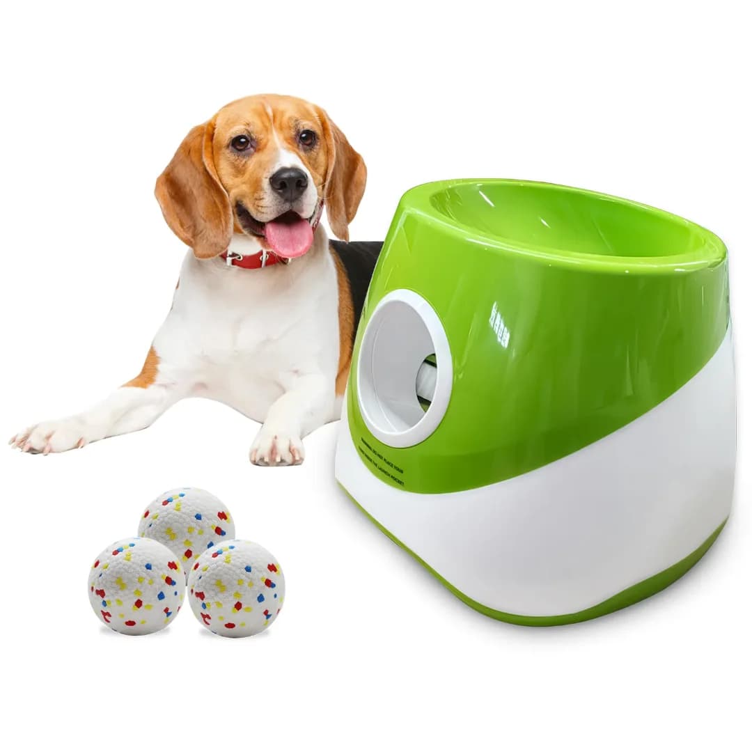 Palla Automatica per Cani, Palla da Tennis per Cani, Attrezzatura per Esercizio Canino, Palla in Silicone Resistente per Cani da Recupero