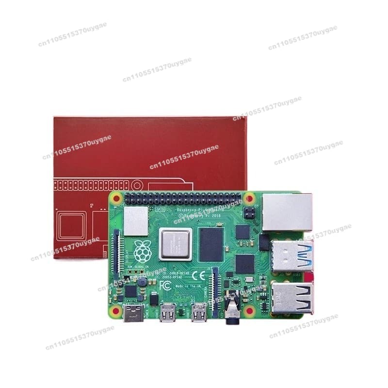 Suitable for Raspberry Pi 4B Raspberry Pi 4th Generation B Computer Development Board Dual Band WIFI Bluetooth 5.0