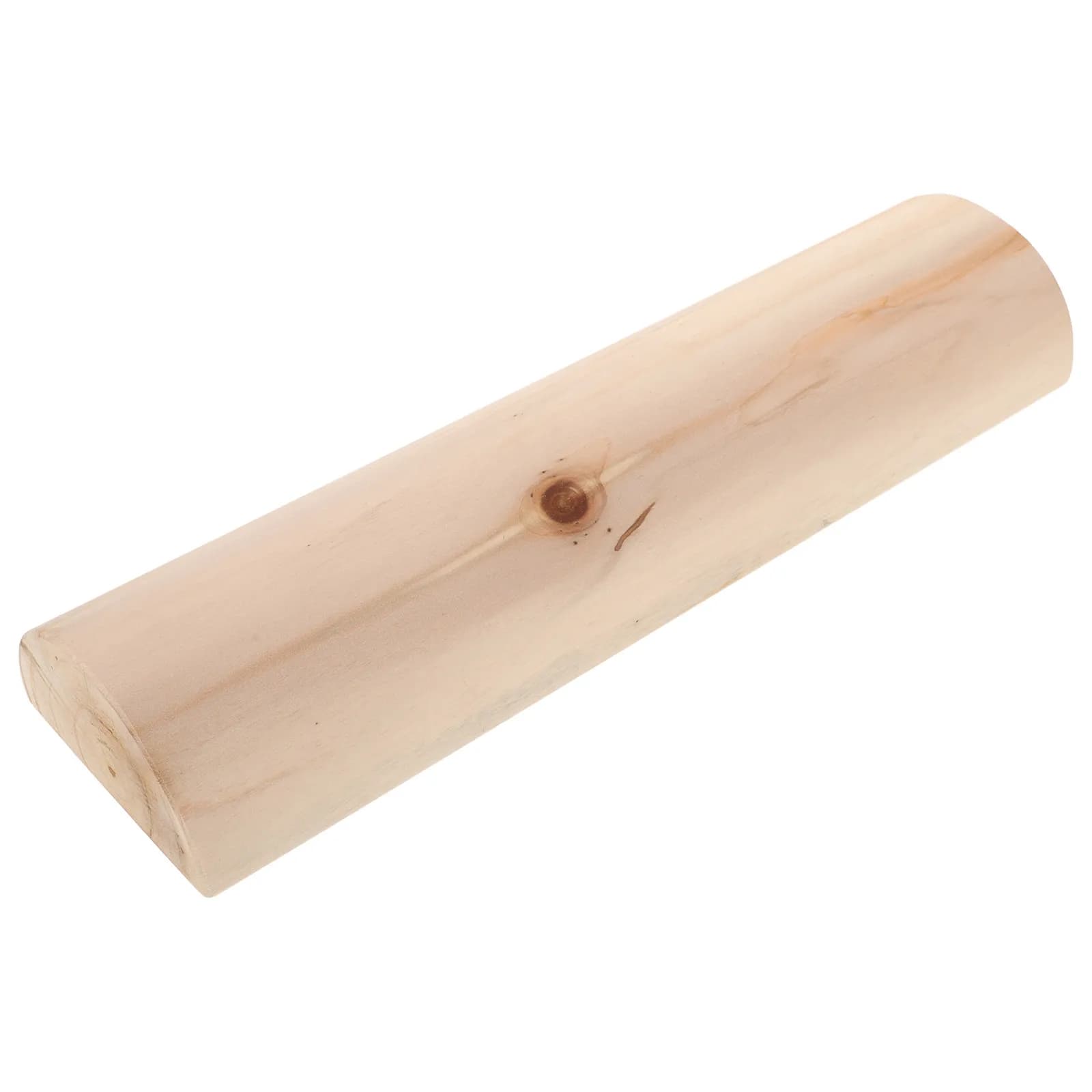 Solid Wooden Pillow Natural Wood Material Smooth No Burrs Ergonomic Cervical Lumbar Support Sauna Steam Room Use Daily