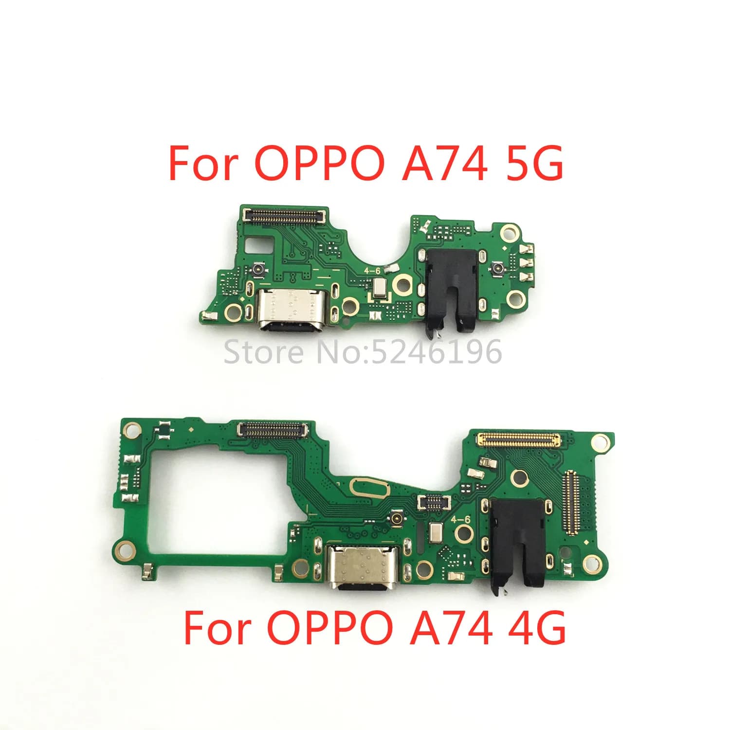 1 pz porta di ricarica USB caricatore cavo flessibile per OPPO A74 4G per OPPO A74 5G connettore Base microfono sostituire parte.
