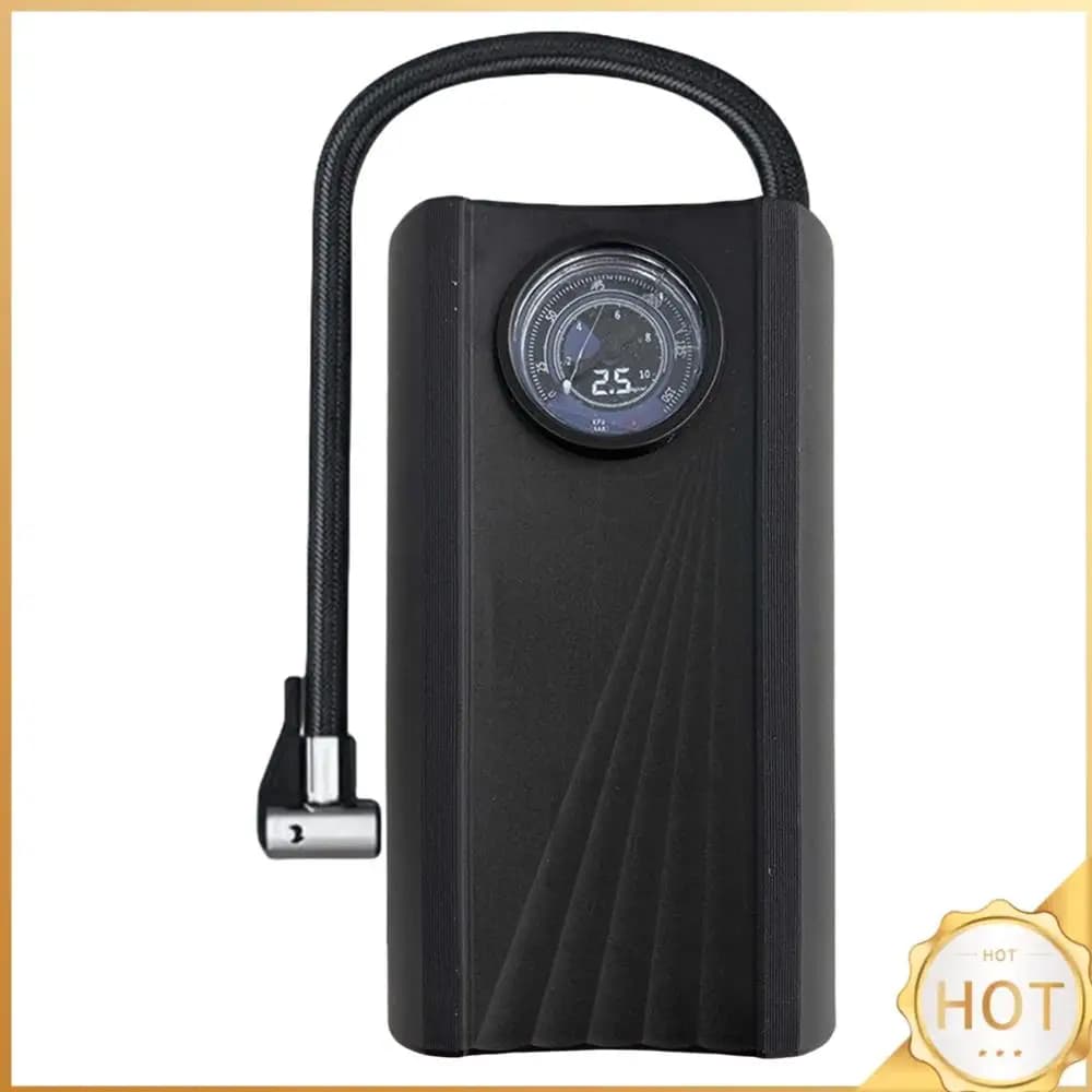 Compressore d'aria portatile per auto, gonfiatore pneumatici portatile ad alta precisione con display LCD, pompa ad aria portatile per auto, moto, bici, palloni