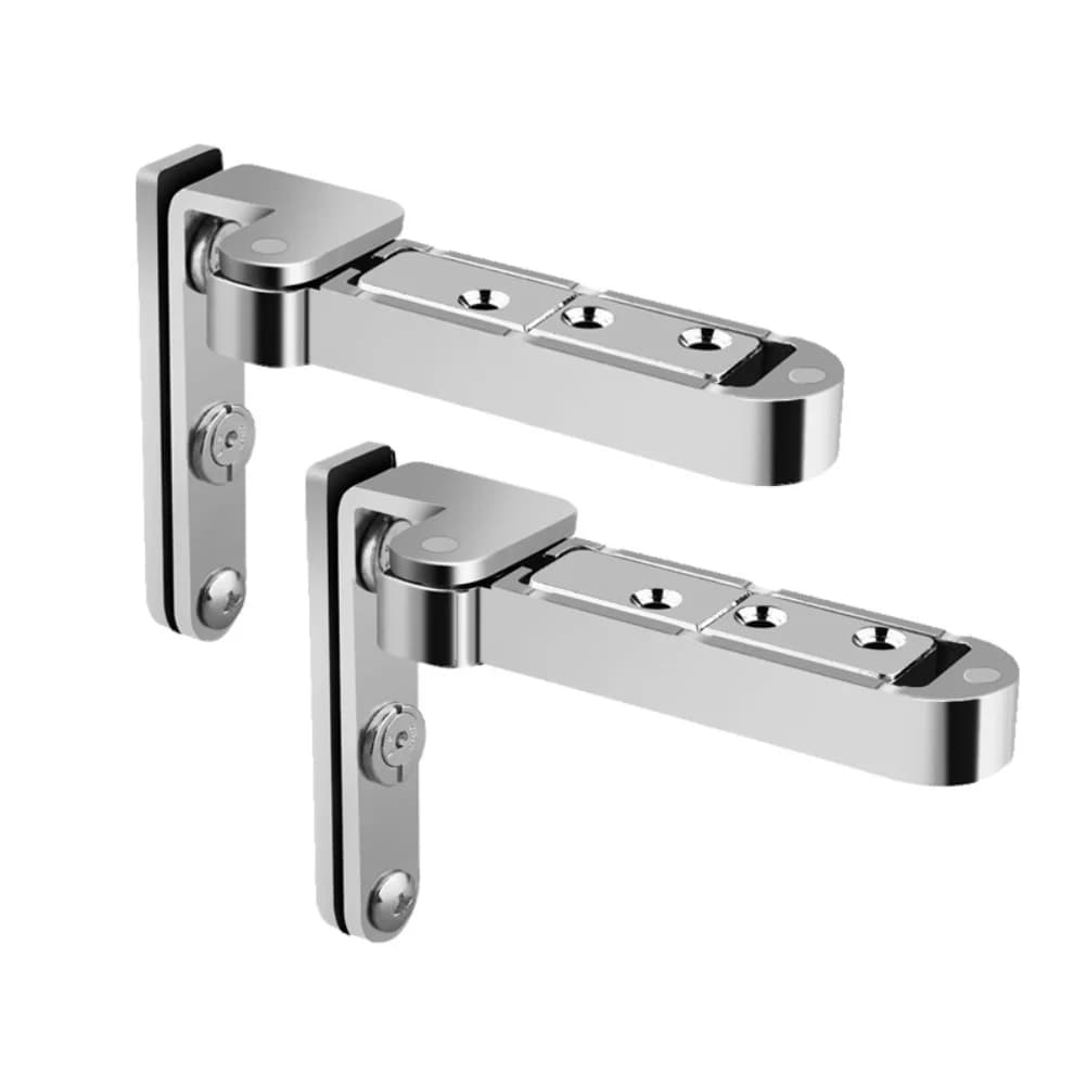 2pcs Invisible Adjustable Concealed Door Hinges 3D Alignment Zinc Alloy Hardware For Home Cabinet Furniture Installation