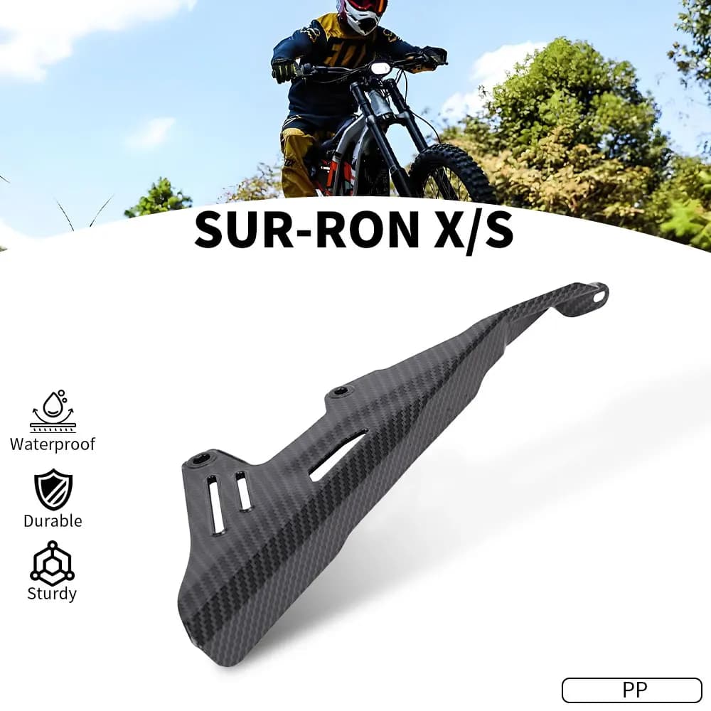 Protezione della copertura della protezione della catena del motociclo Pignone PP per Surron Light Bee XS Modello in fibra di carbonio Bici elettrica da cross E-bike