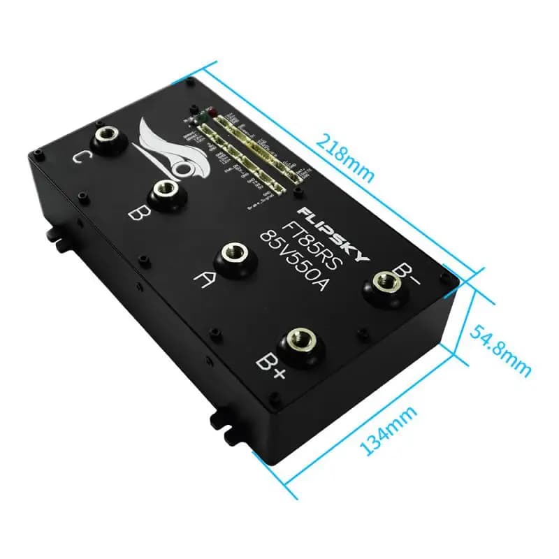 Flipsky Ft85rs 85V 550A Centralina PWM a Frequenza Variabile con Segnale Freno in Alluminio Non-VESC per Scooter
