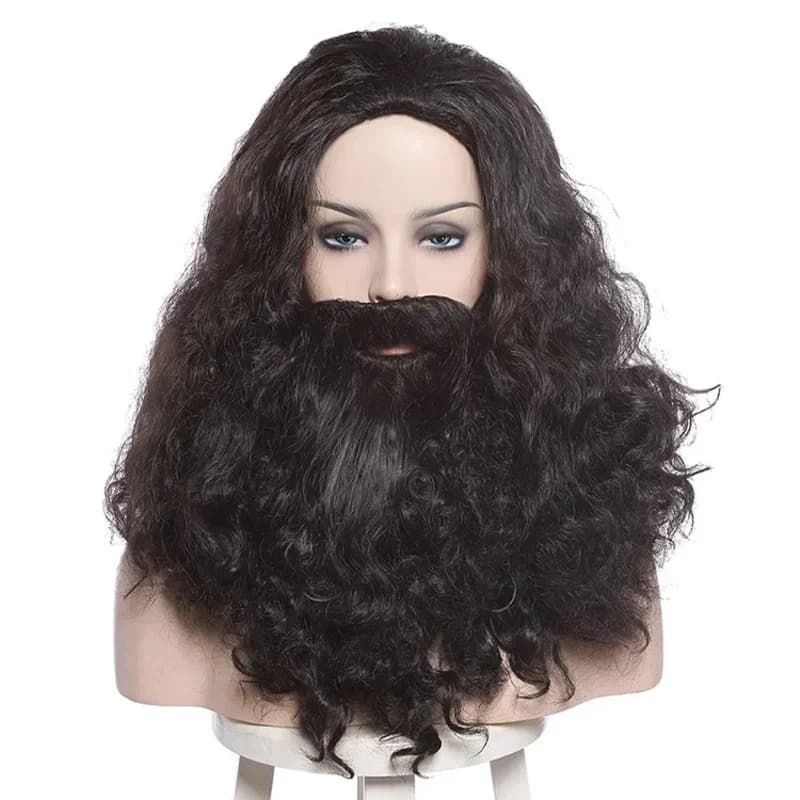 L-email Albus Dumbledore Cosplay Wigs Lucius Malfoy Rubeus Hagrid Bellatrix Lestrange Moive Halloween Wig Synthetic Hair 5;c,6's.
