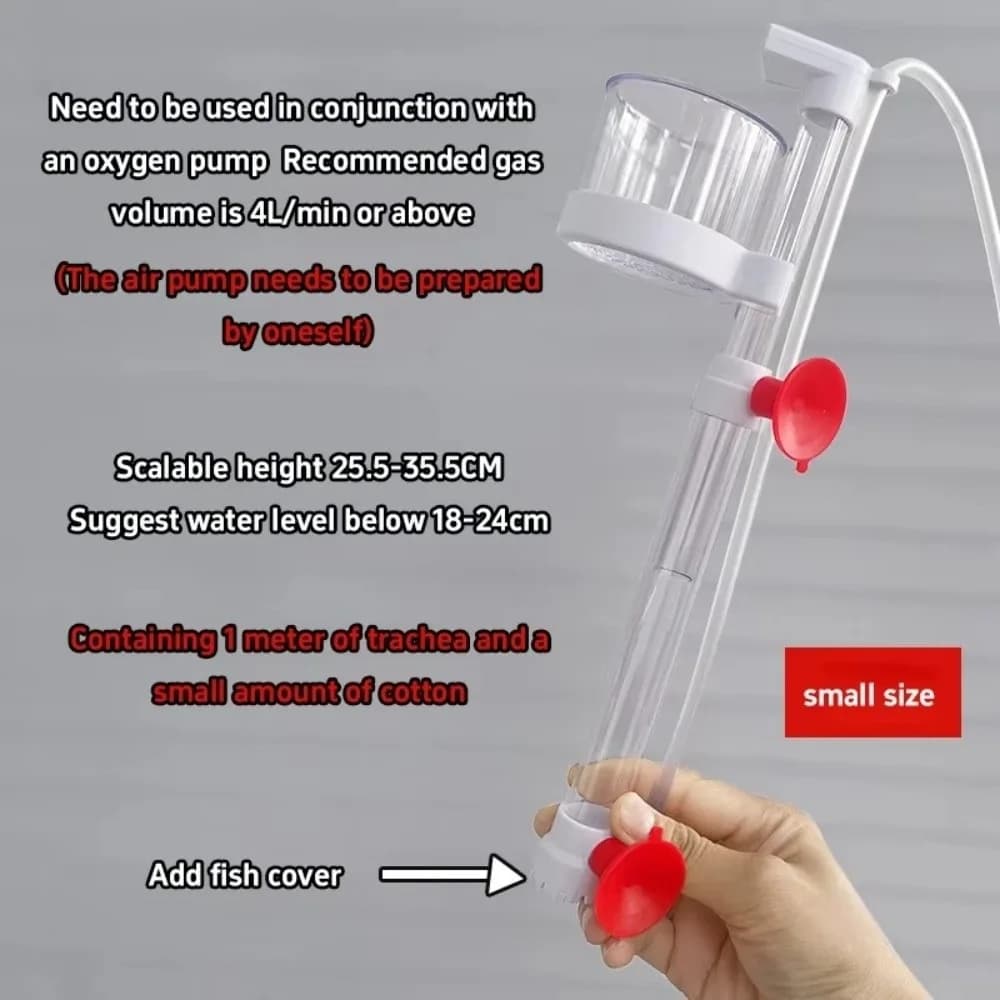 No Pump Fish Waste Collector Water Circulation Siphon Aquarium Bottom Poop Cleaner Filter System Gravel Vacuum Separator