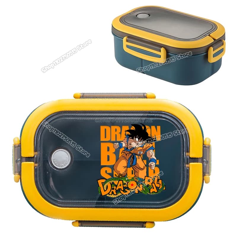 Portavivande Portatile Anime Dragon Ball, Bento Box per Studenti con Son Goku, Contenitore Separato per Pranzo, per Ufficio, Scuola e Attività all'Aperto