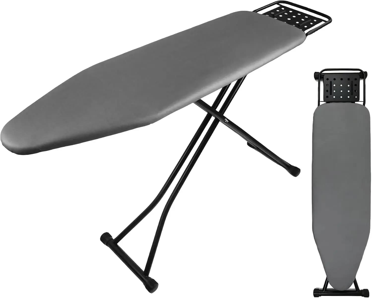 Asse da Stiro Full Size, con Rivestimento Termoresistente, Supporto per Vapore, Imbottitura Ultra Spessa, Altezza Regolabile, Robusta e Resistente