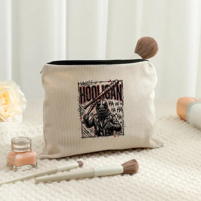 Hooligan Album Arirang 2.0 World Tour 2026 Corduroy Makeup Bags Fashion Foldable Storage Bag Travel Storage Bags Kpop Fan Gift