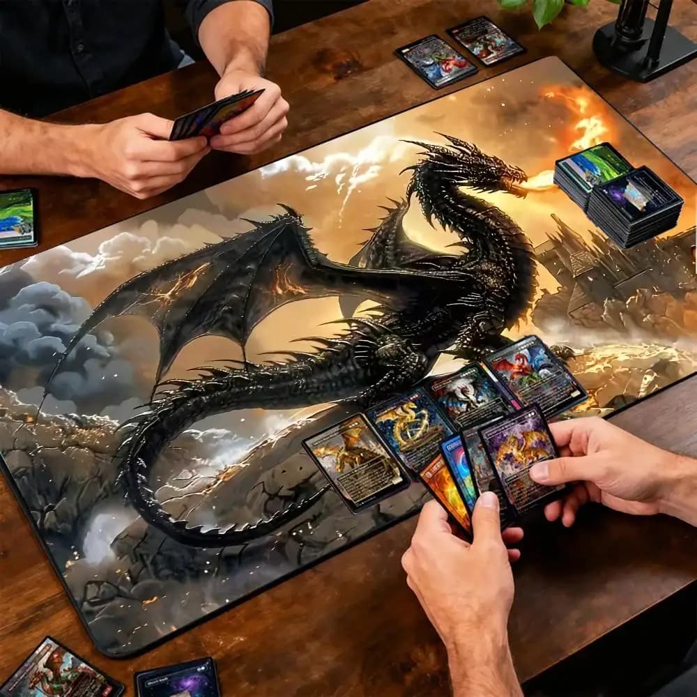 Tappetino per mouse Dragon Cool, tappetino per mouse da ufficio con supporto per il polso, tappetino da scrivania per giochi MTG tcg, tappetino da scrivania antiscivolo, tappetino per mouse da gioco