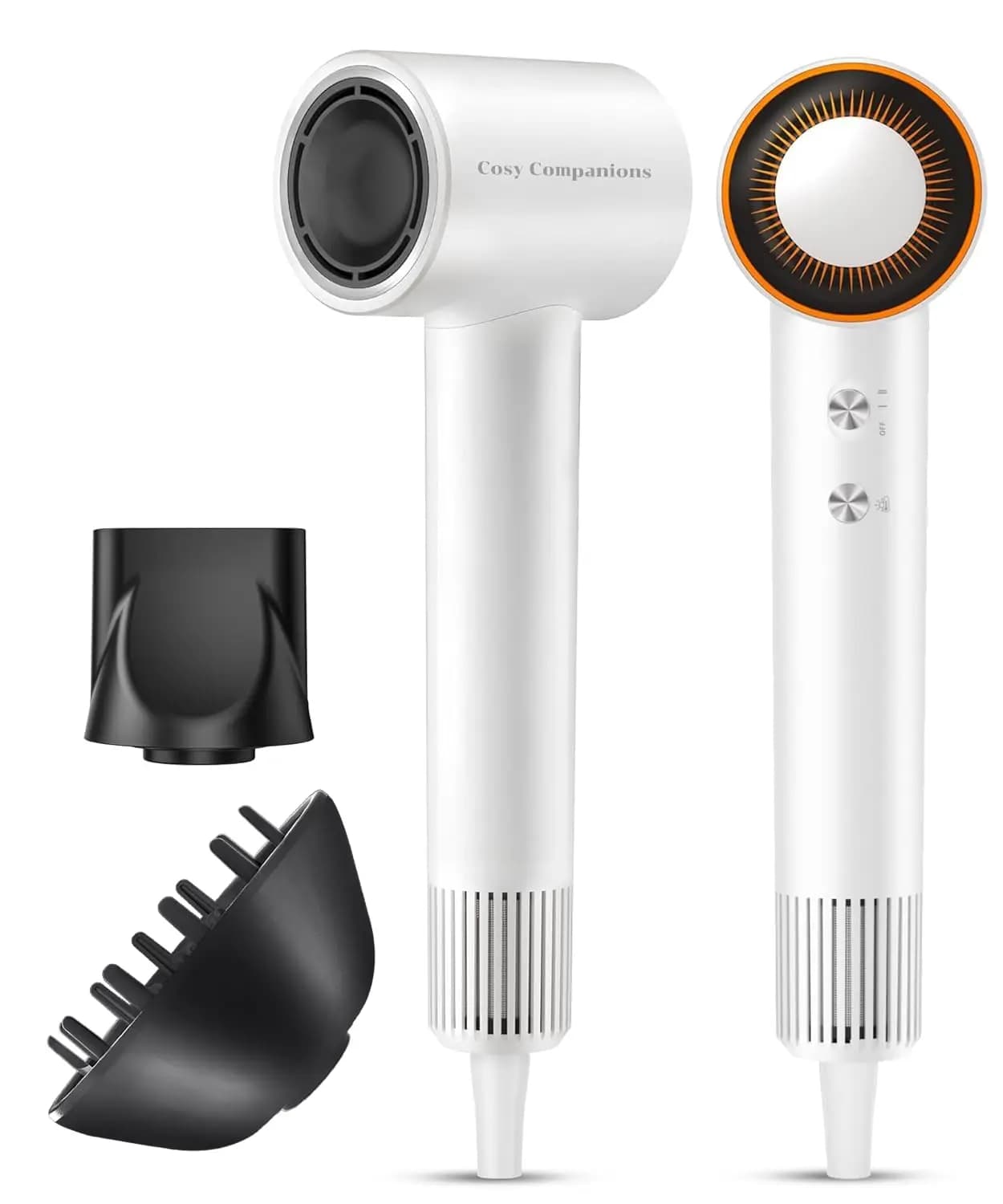 150000 RPM High-Speed Hair Dryer, 500M Negative Ions, Fast Drying, Lightweight, Thermo-Control, Diffuser Included, for Salon & Travel