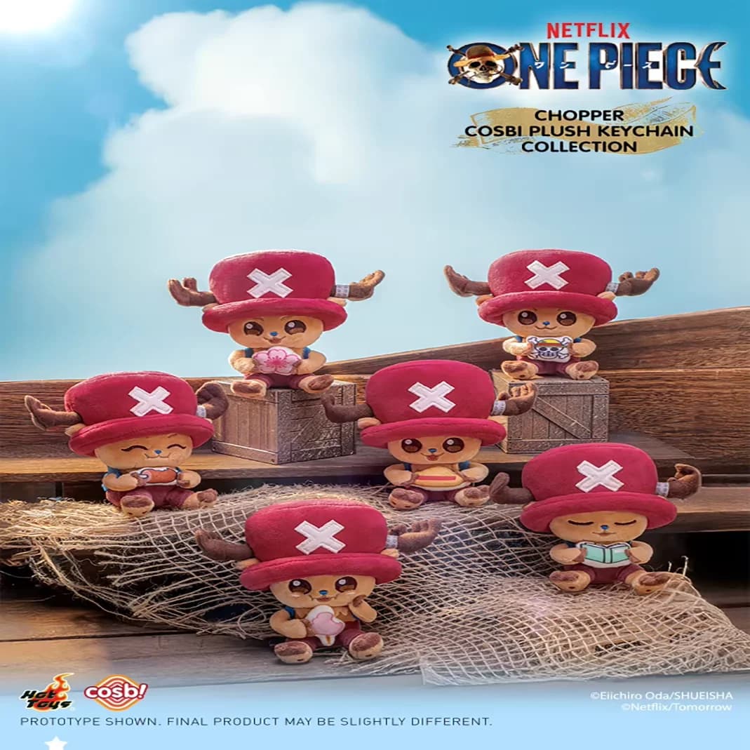 Hot Toys Netflix One Piece Tony Chopper Cosbi Peluche Portachiavi Blind Box Ciondolo Bambola Anime da Collezione per i Fan degli Anime