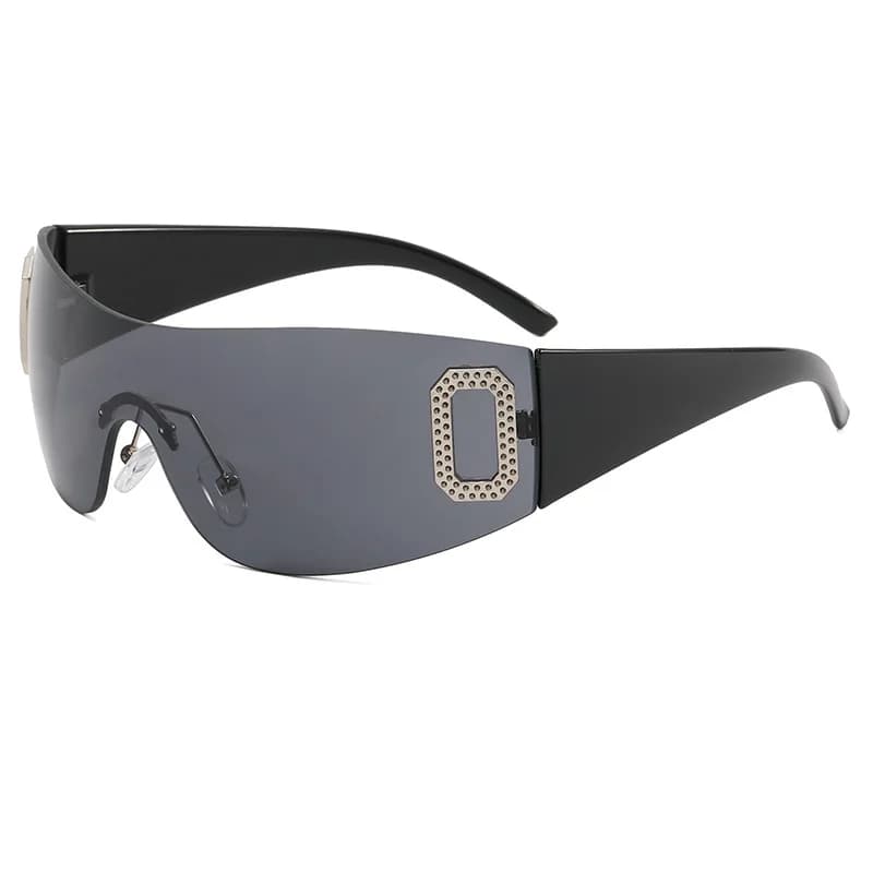 Occhiali da sole senza montatura, occhiali tridimensionali alla moda, occhiali da sole personalizzati