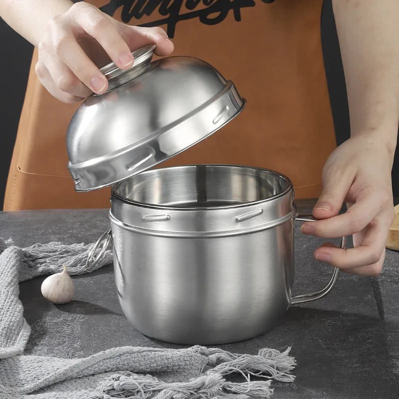 304 in acciaio inox fast food cup student lunch box Bento box ciotola sigillata portatile con coperchio stoviglie ecologiche per microonde