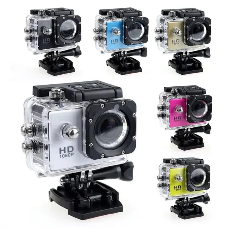 Fotocamera in plastica 30M impermeabile Go Diving Sport Mini DV 1080P Videocamera per bici Casco per auto Cam Dvr Outdoor