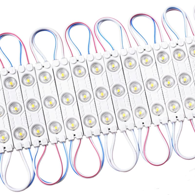 20 pz DC12V 24 V 2835 3LED Modulo Iniezione Impermeabile IP67 Decorativo 2835 Striscia Bar Lampada Della Luce Bianco Rosso Verde Blu Giallo Rosa