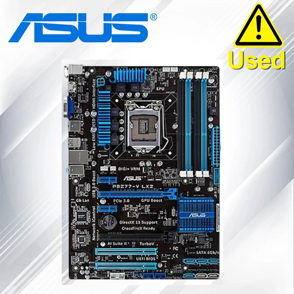 Scheda madre desktop Asus P8Z77-V LX2 Z77 Socket LGA 1155 i3 i5 i7 DDR3 32G SATA3 USB3.0 ATX