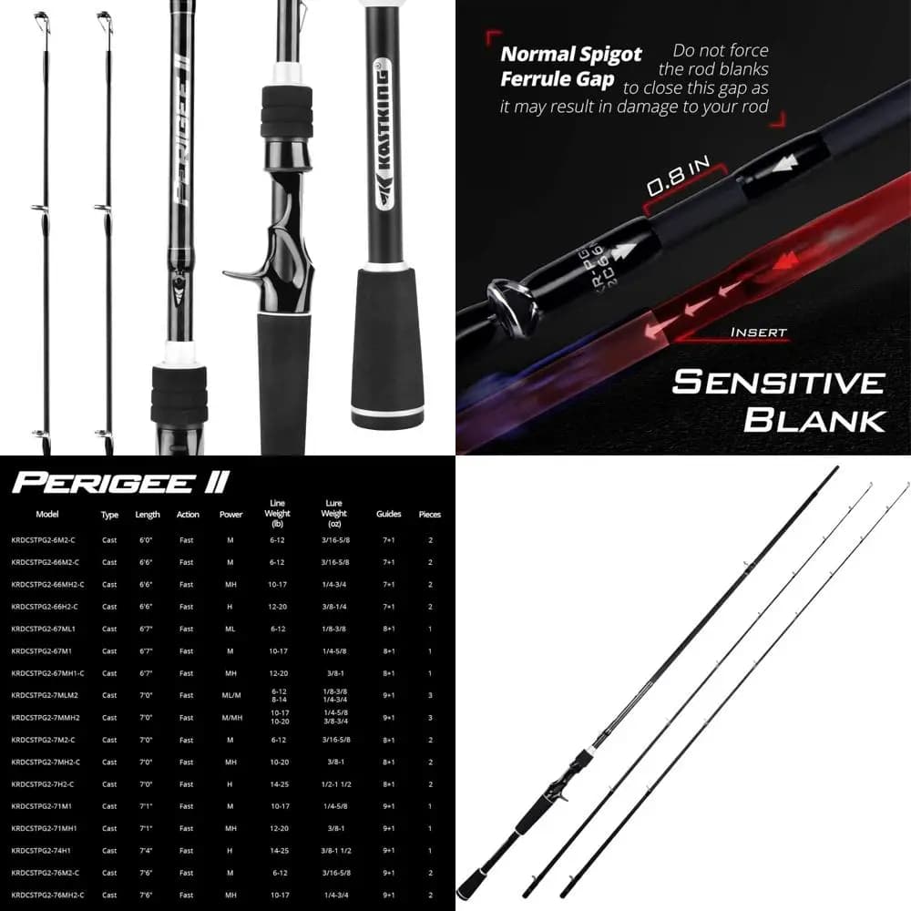 Canne da spinning e casting con guide O-ring Fuji, fibra di carbonio da 24 tonnellate, attrezzatura da pesca ad alte prestazioni per gli appassionati di attrezzatura