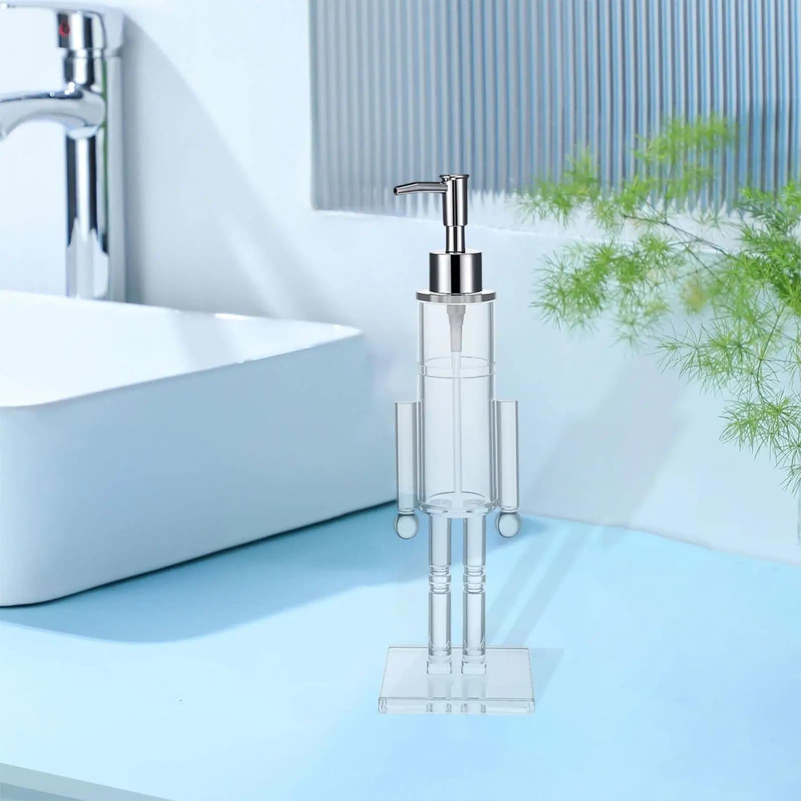 Dispenser di sapone con pressa a mano Bottiglia di cosmetici Design schiaccianoci Bottiglia con pompa riutilizzabile per decorazioni natalizie per articoli da toeletta Lavanderia