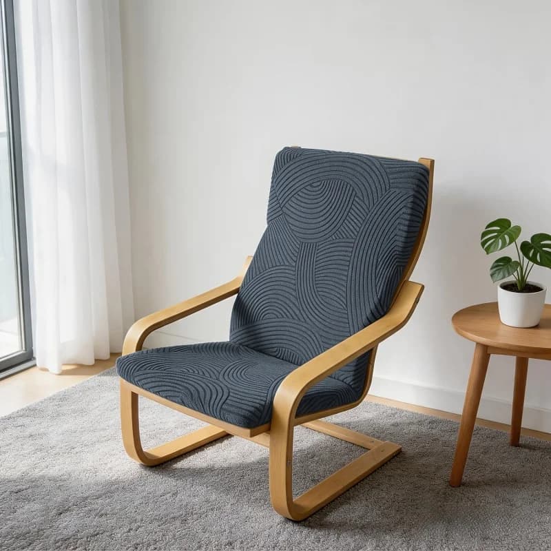 1 Pezzo Coprisedia Jacquard, Fodera Elastica Antimacchia per Poltrona a Dondolo, Copertura Antipolvere per Balcone e Soggiorno