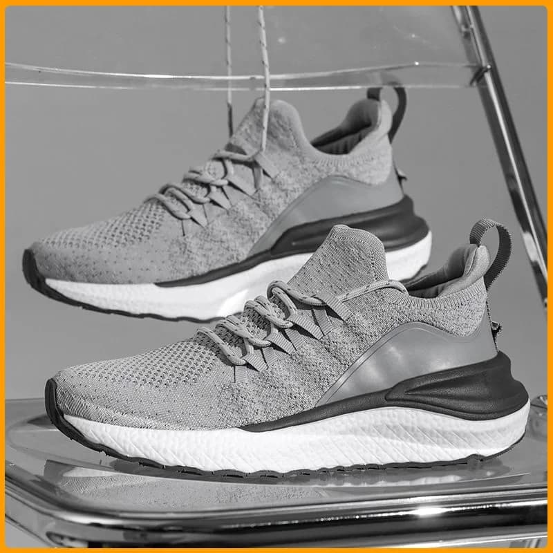 Mijia Men's sneakers 4 New men's sports shoes Fashion breathable anti-slip shock absorbent men's casual racing shoes in flying fabric
