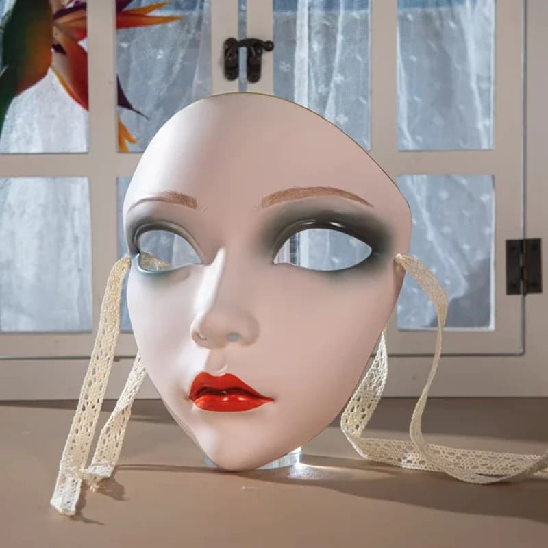 Ancient Beauty Mask Cosplay Party Animation Mask Carnival Hand Painted Mask Mask Costume Party Cosplay Costume Accessories