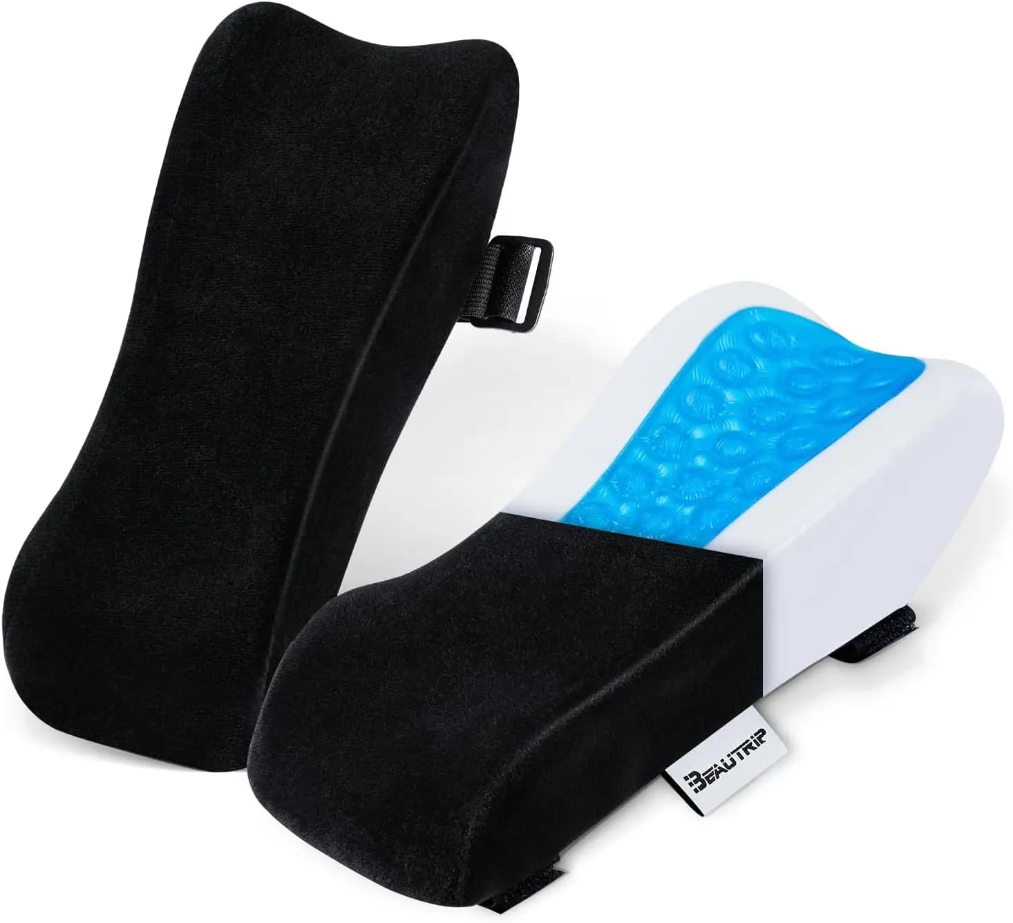 Set di 2 cuscinetti ergonomici per braccioli - Cuscini copribraccioli per sedie da ufficio, computer, gaming e scrivania