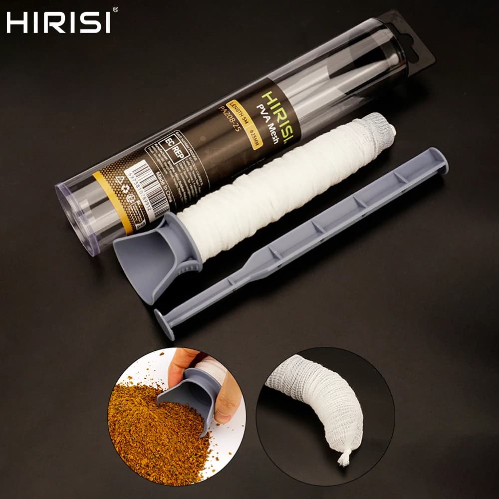 Hirisi PA208 PVA Mesh Tube Water Soluble Bait Net Wide Load System For Method Feeder Carp Fishing Terminal Tackle Accessories