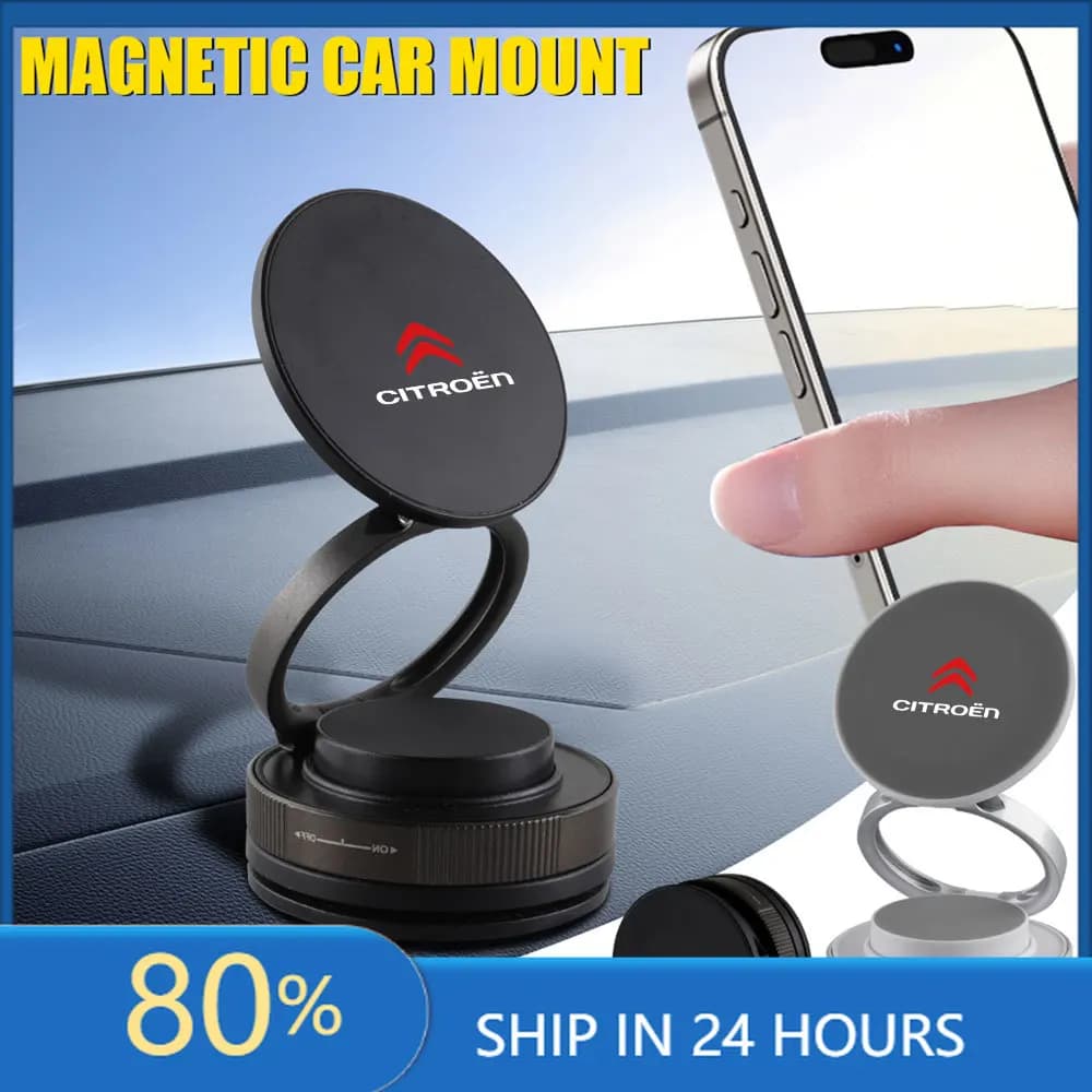Car Stickers 360° Rotating Car Magnetic Phone Holder Adjustable Phone Holder For Car Dashboard For Citroen Picasso Berlingo C3 C