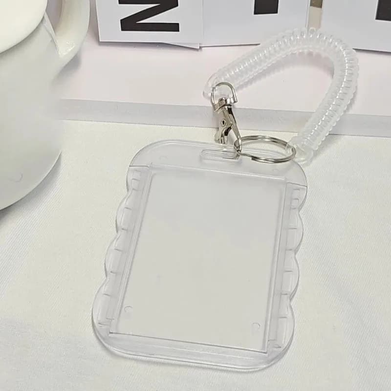 INS Ins Idol Keychain Photo card holder ID badge holder for decorative students Maniche for girls cards
