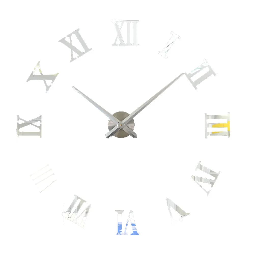 Grande Orologio da Parete Moderno in Acrilico a Specchio, Movimento Silenzioso per Camera da Letto, Soggiorno, Studio, Ufficio, Decorazione Casa, Orologi da Parete Fai-da-Te