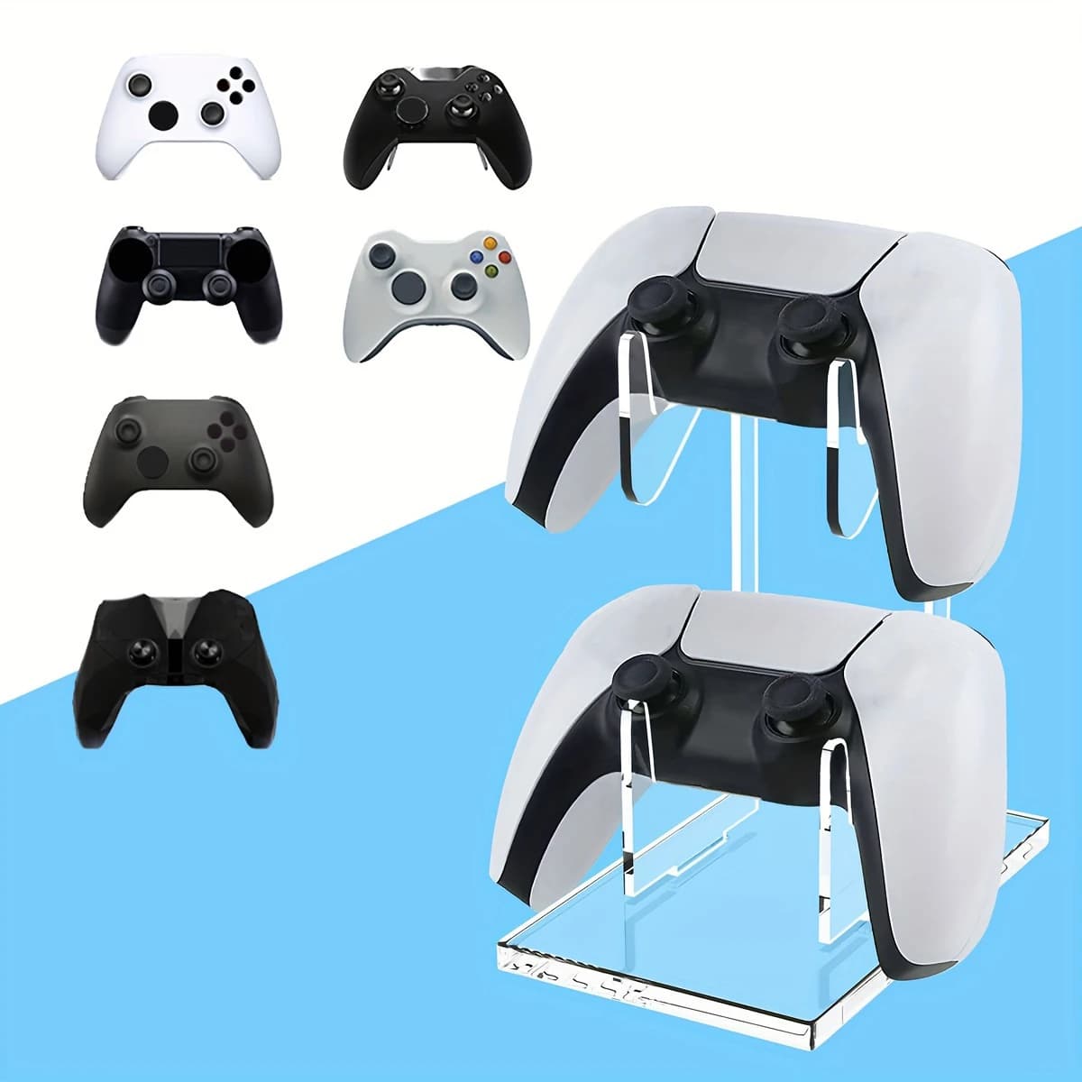 Supporto Universale a Doppio Strato per Controller di Console di Gioco per PS5/PS4/Switch Pro/Xbox Elite/Xbox/Xbox 360 Accessori per Videogiochi