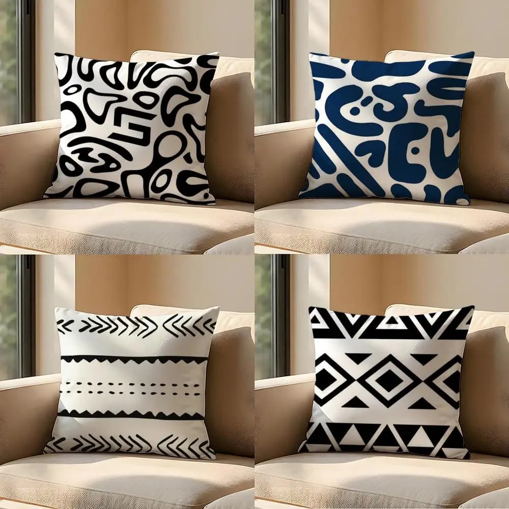 Fodera per cuscino in tessuto stile africano, per divano, soggiorno, camera da letto, testiera, schienale, cuscino quadrato per il riposo.