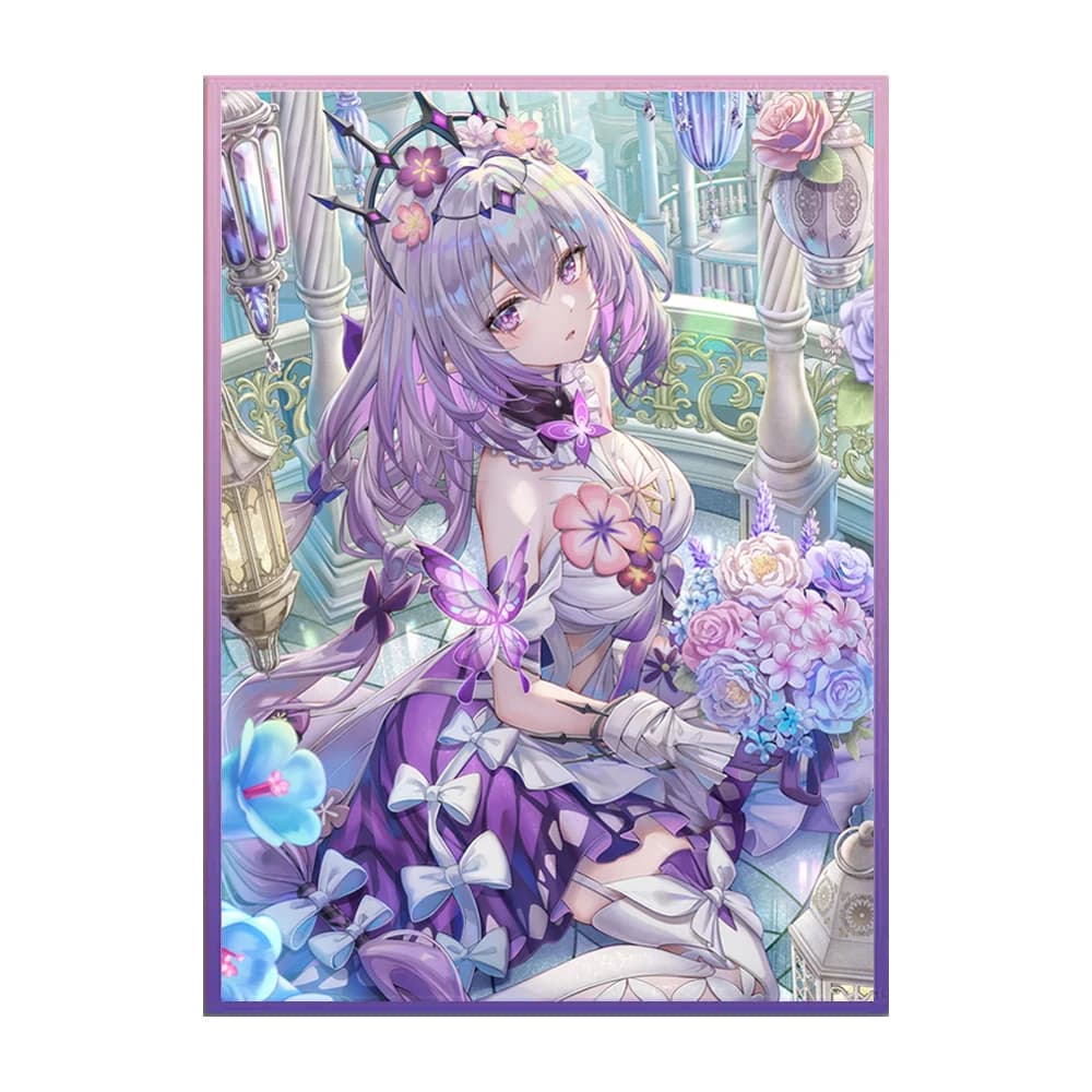 60 buste per carte anime artistiche di dimensioni standard per MGT, protezione per carte da gioco da tavolo con caricamento dall'alto 67 × 92 mm per TCG/PTCG/PKM